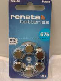 Батарейки 675 Renata, для слуховых аппаратов
