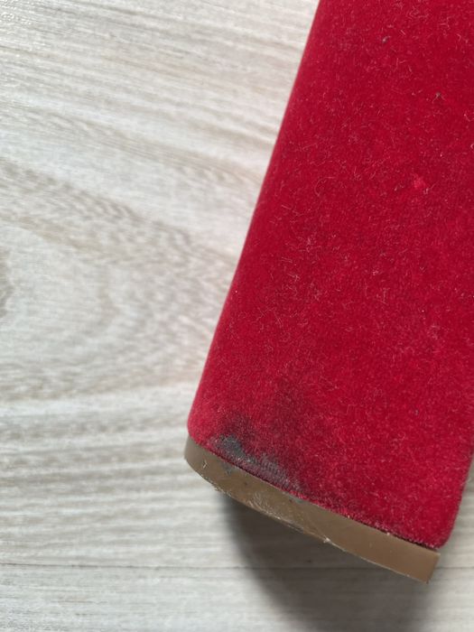 Buty damskie koturn platforma obcas wysokie aksamit Primark 40