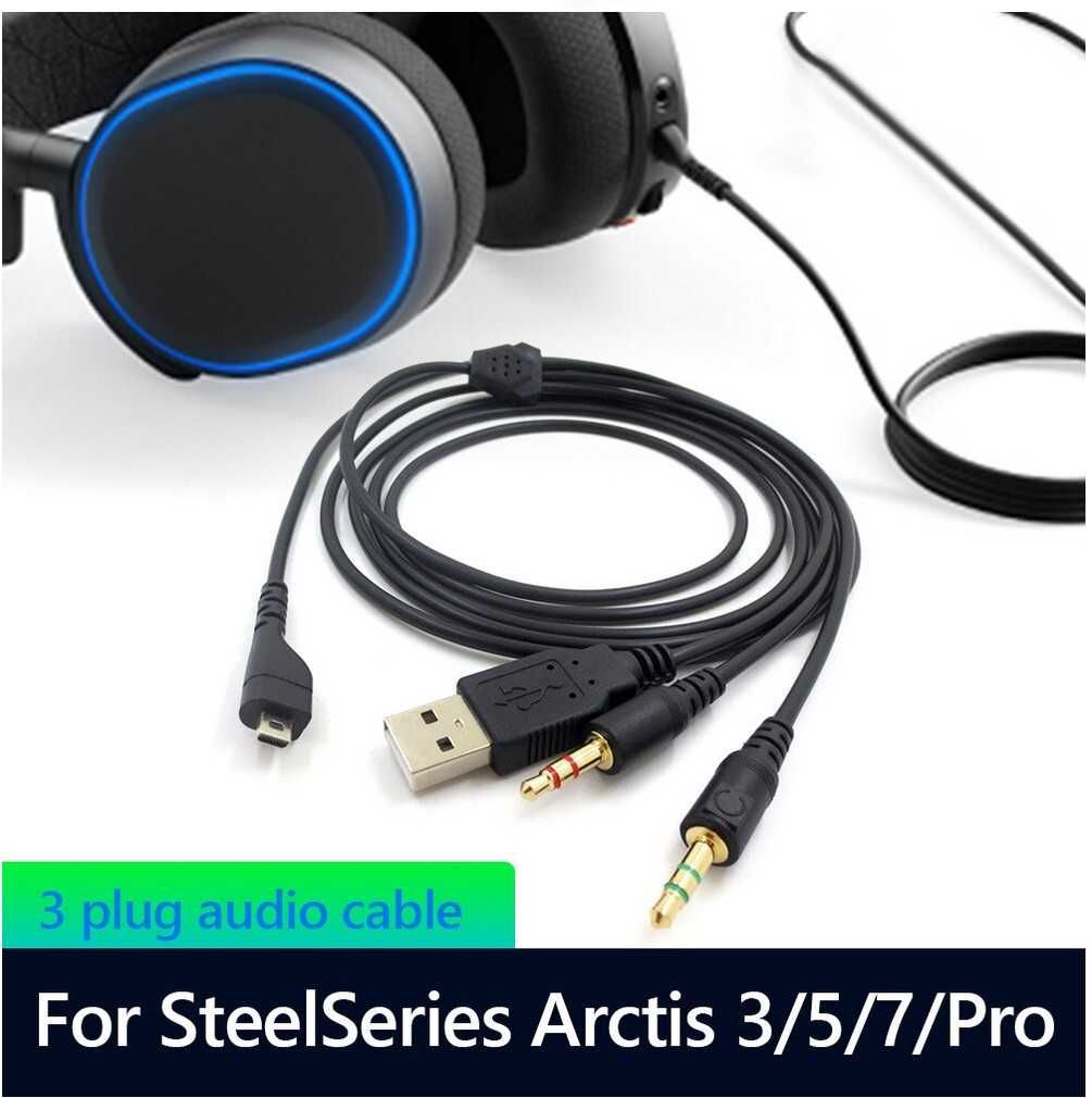 Кабель провод переходник для наушников SteelSeries Arctis 3 5 7 Pro 1