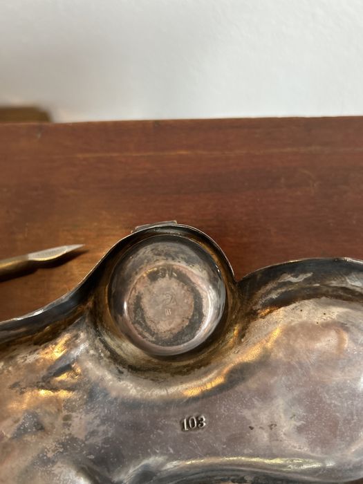 Tinteiro antigo, em Prata