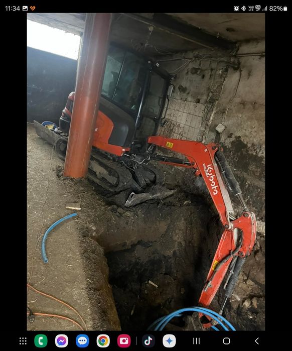 Wykopy ziemne ,melioracja i czyszczenie rowów, kucie betonu.