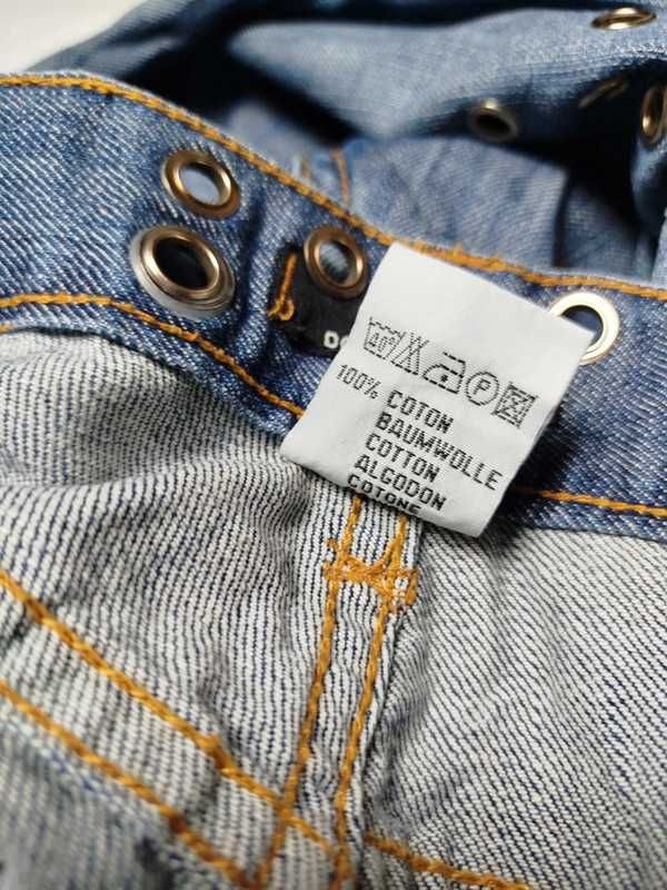 Y2K Dolce Gabriele Studded Avant Garde Spodnie Jeansowe 54/34 tall