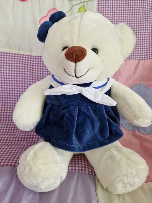 Marynistyczna misia ok 35 cm Rozpinana na zamek z tylu