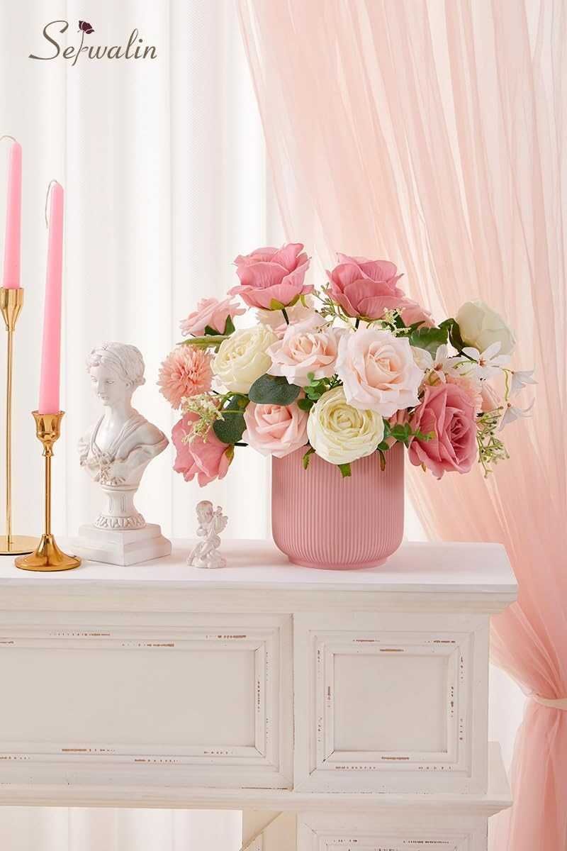 Nowy flowerbox / sztuczne kwiaty /dekoracja /kompozycja/ ozdoba !3551!