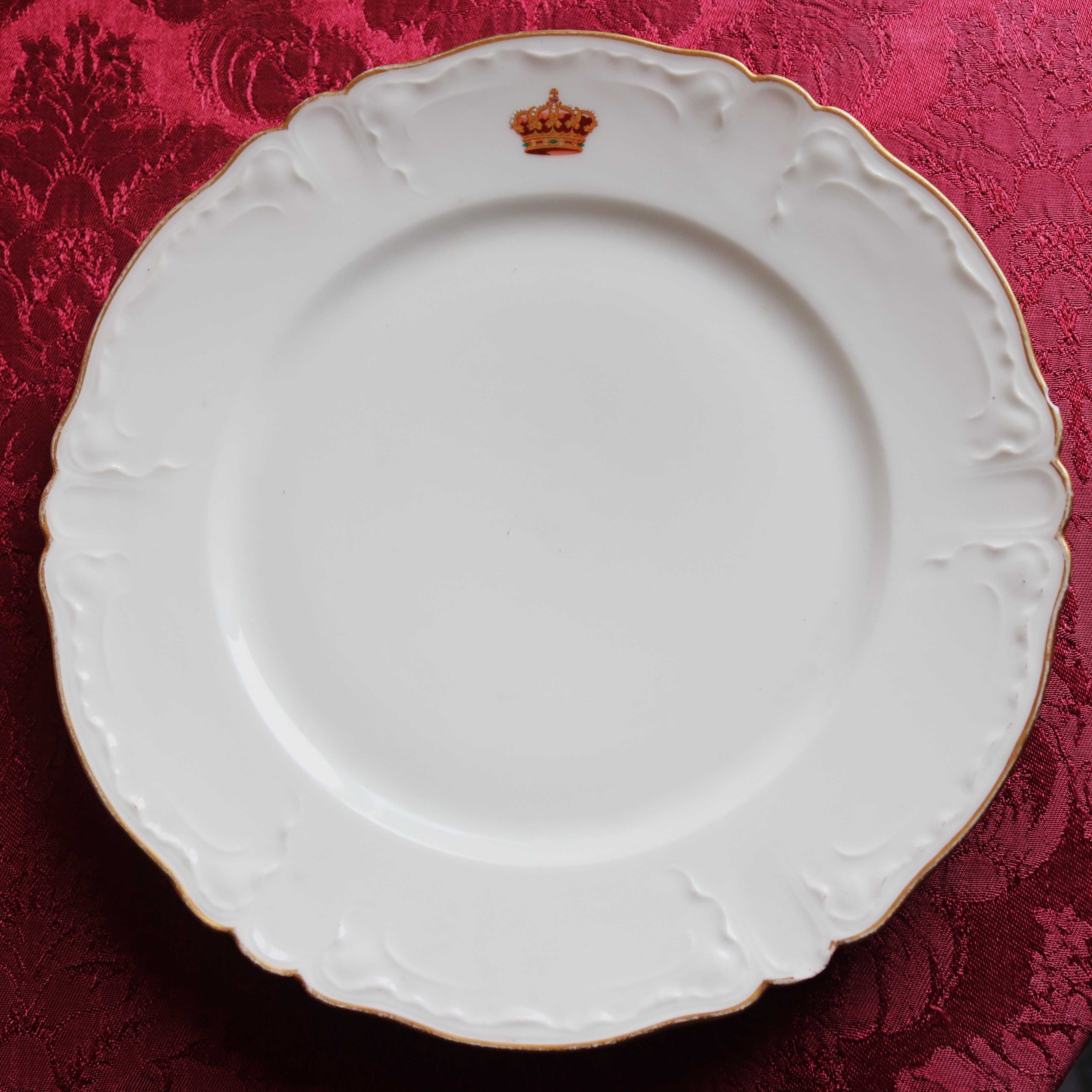 Prato serviço de mesa da Casa Real, porcelana de Limoges