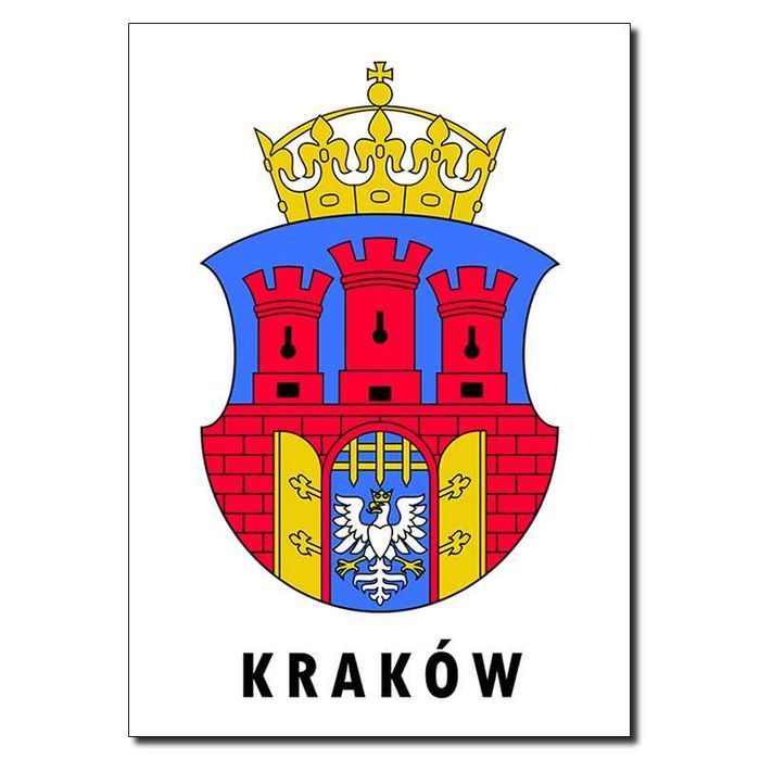 Naklejka herb Krakowa