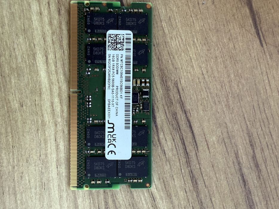 Pamięć Ram DDR5 16 GB !