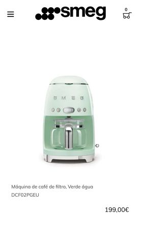 SMEG - Máquina de Café de Filtro - Verde Água - Como novo