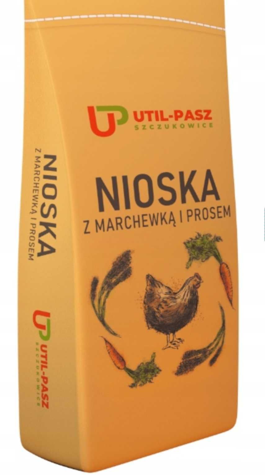 Pasza dla kur niosek z marchewką i prosem 25kg Util pasz