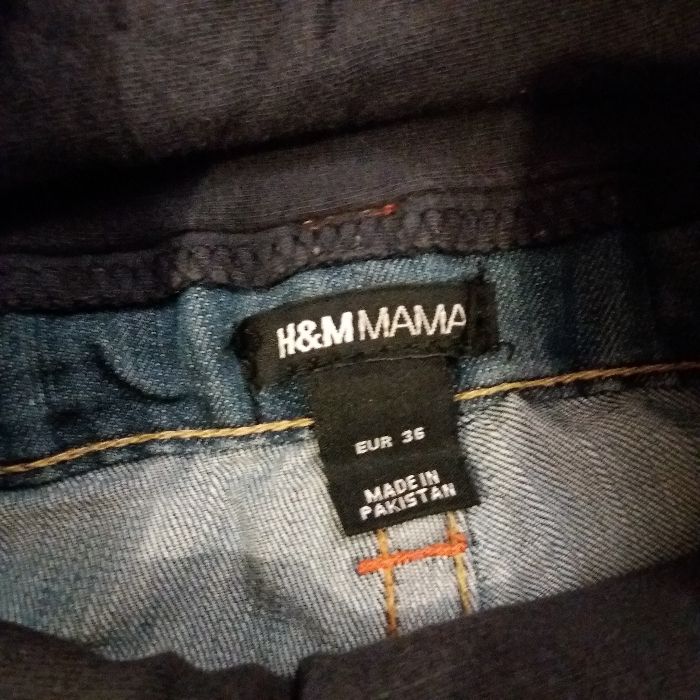 Spodnie dżinsowe, ciążowe - H&M MAMA - rozmiar 36