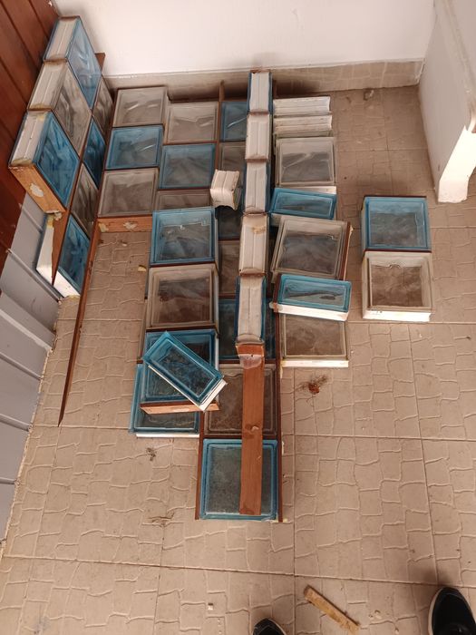 Tijolos vidros decorativos