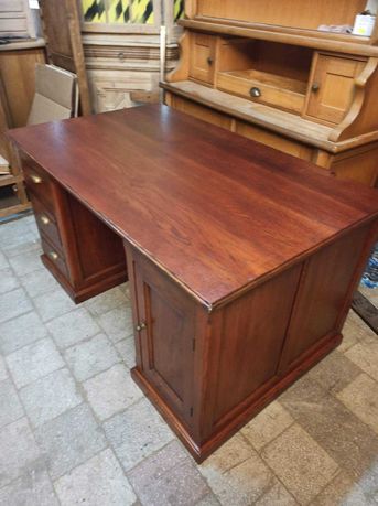 Piękne biurko drewniane dębowe eleganckie solidne masywne DOWÓZ