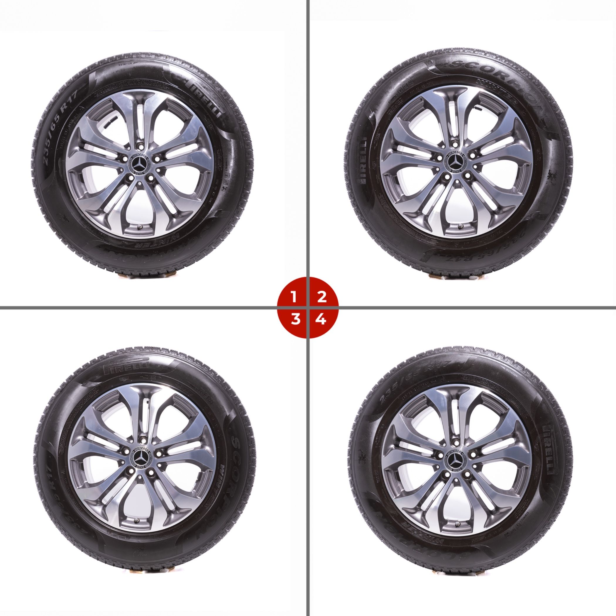 ORYGINALNE Felgi / Koła Mercedes 17"  Klasa A/B/C/E GLC CLK CLC SLC