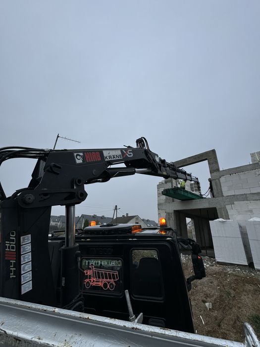 Transport+HDS z łyżką /widłami do palet wywrotka | koparko-ładowarka