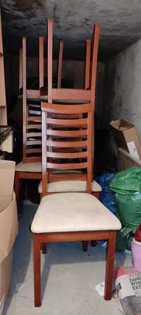 Krzesła drewniane tapicerowane 5+1