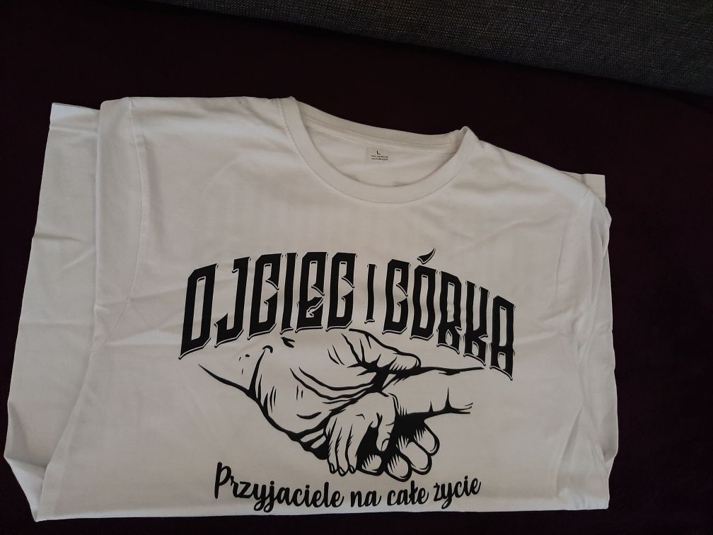 Koszulka,t shirt . OJCIEC I CÓRKA. Męski - nowy