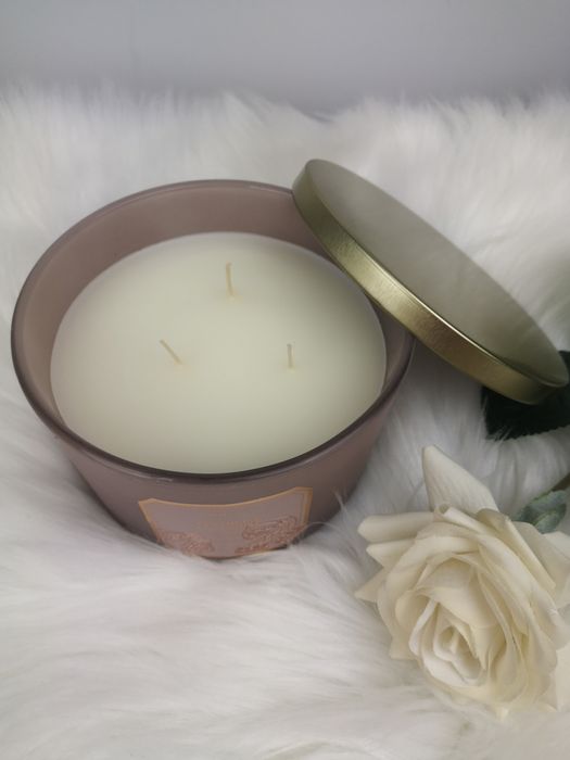 Duża świeca zapachowa Leather & Cashmere świeczka Skórach i Kaszmir