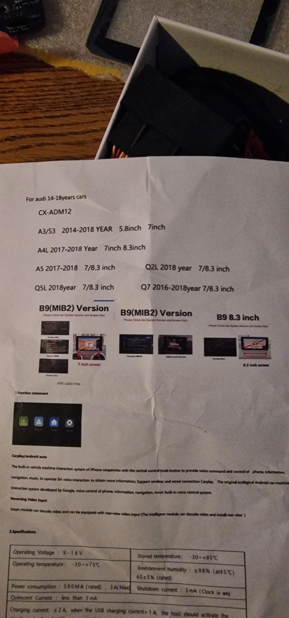 Mib system cx-adm 12