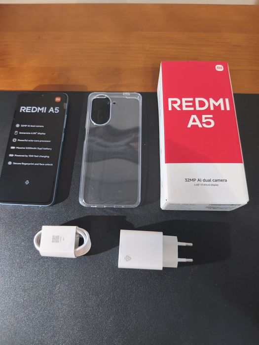 Smartphone Redmi A5 ocean blue 3gb + 64gb novo
