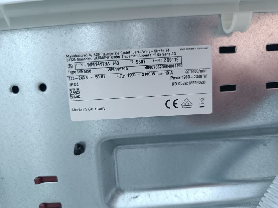 Пральна машина Siemens iq800