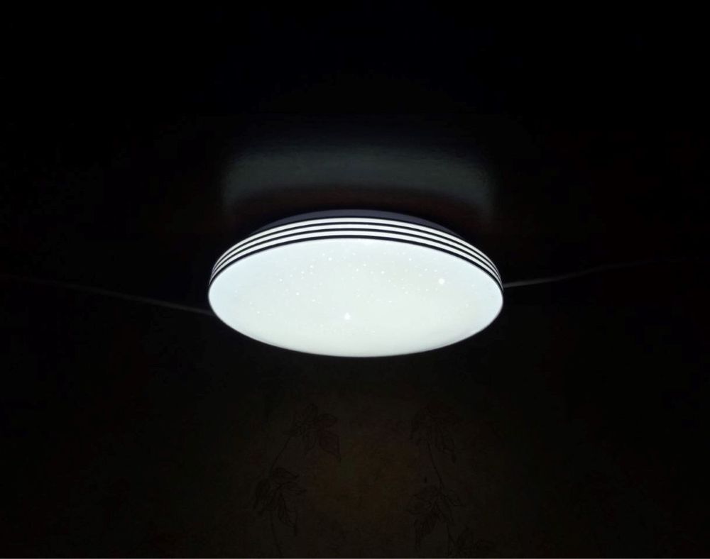 Люстра LED Светодиодный Светильник Серебро 4 пол. 24w Потолочный