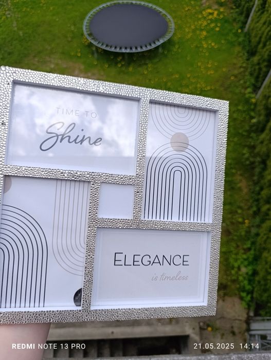 Piękna Ekskluzywna Fotoramka inkrustowana własnoręcznie Hand Made
