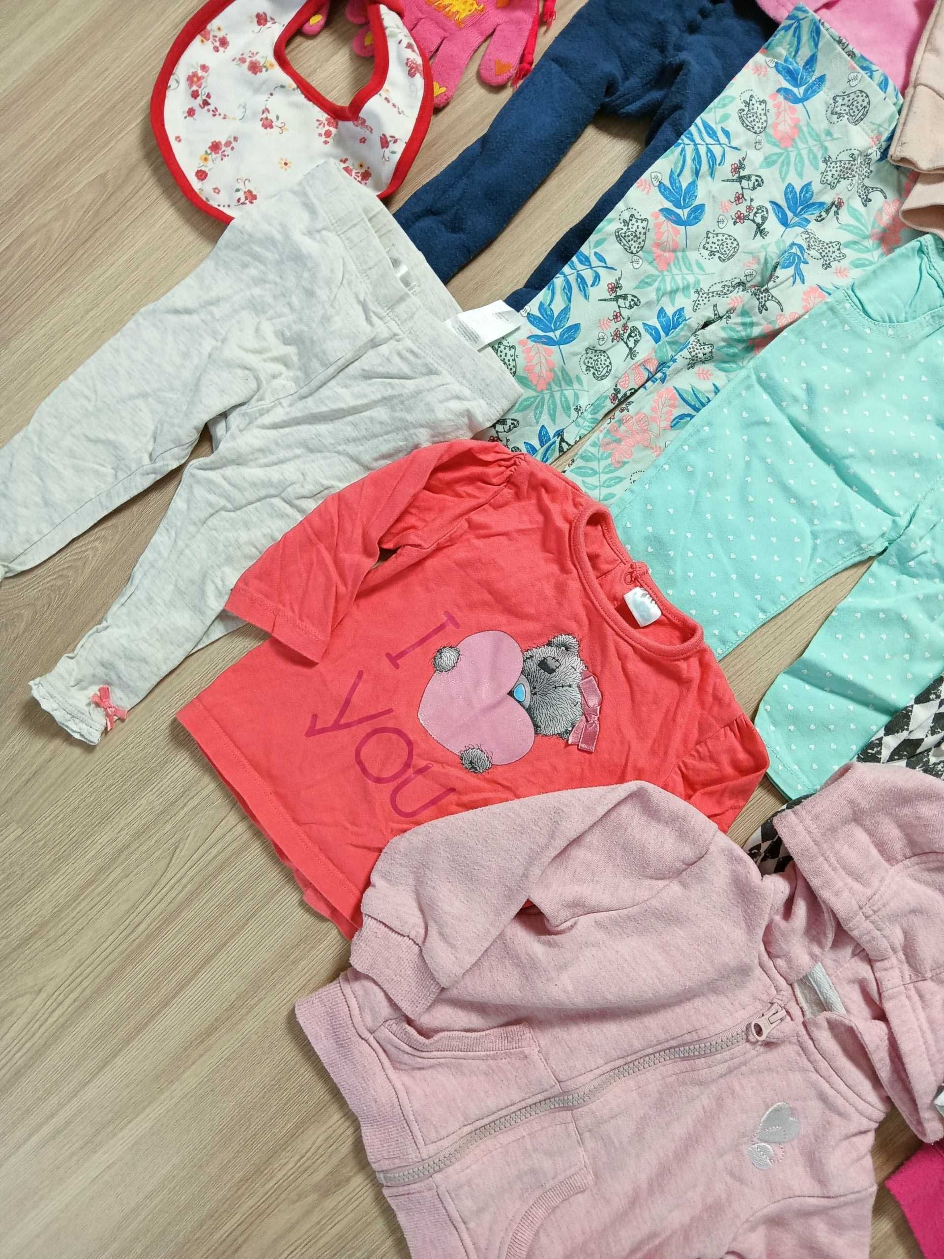 Zestaw paka ubranek ubrań dziewczynka 9-18 m-cy 80-88 cm