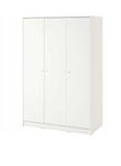 IKEA KLEPPSTAD Szafa/3 drzwi, biały, 117x176 cm, stan bdb