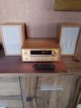 Rzeszów. Mini wieża Auna Berklee retro a la drewno złota cd radio usb