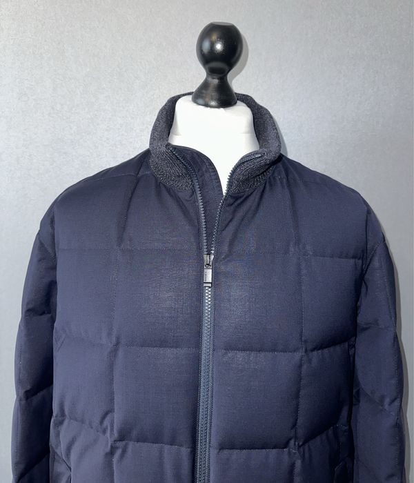 Пуховик-бомбер из шерсти Ermenegildo Zegna