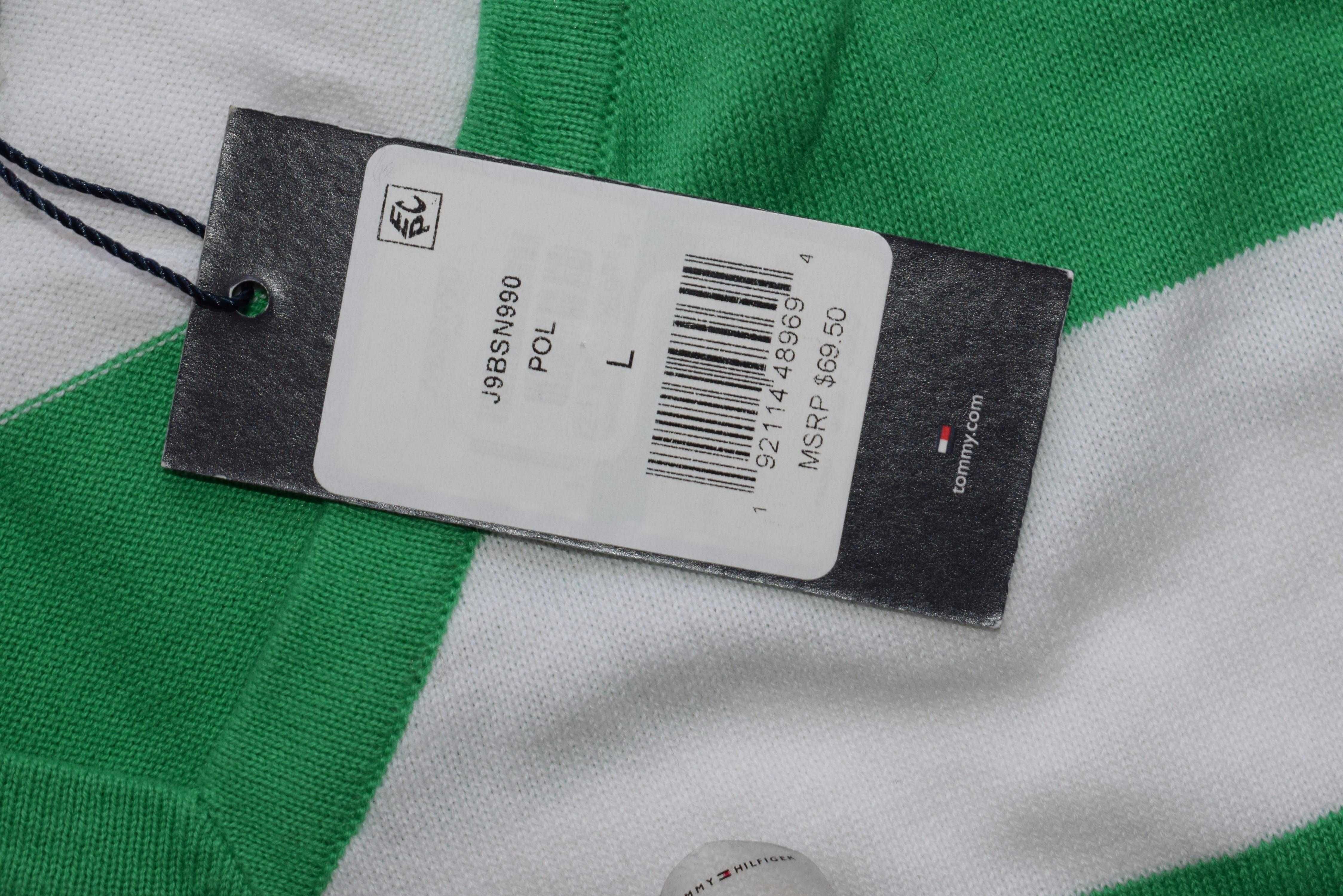 Tommy Hilfiger L nowy cienki sweter z USA