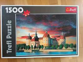 Puzzle 1500 elementów trefl zamek moritzburg Saksonia Niemcy