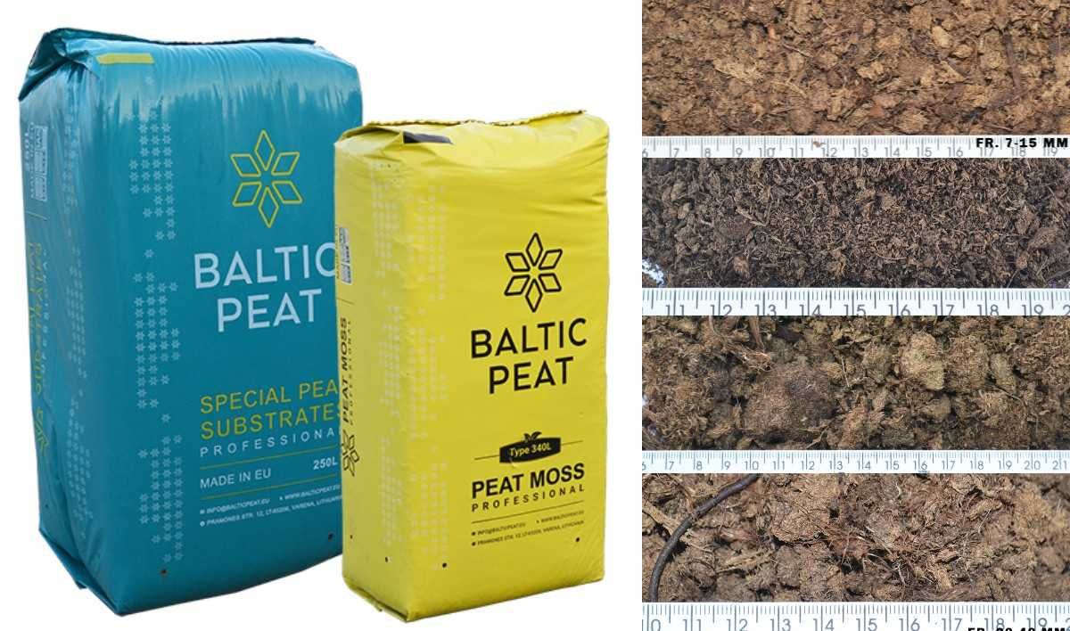 Верховий Торф 150, 250 л / БЕЗКОШТОВНА ДОСТАВКА / Baltic Peat, Литва