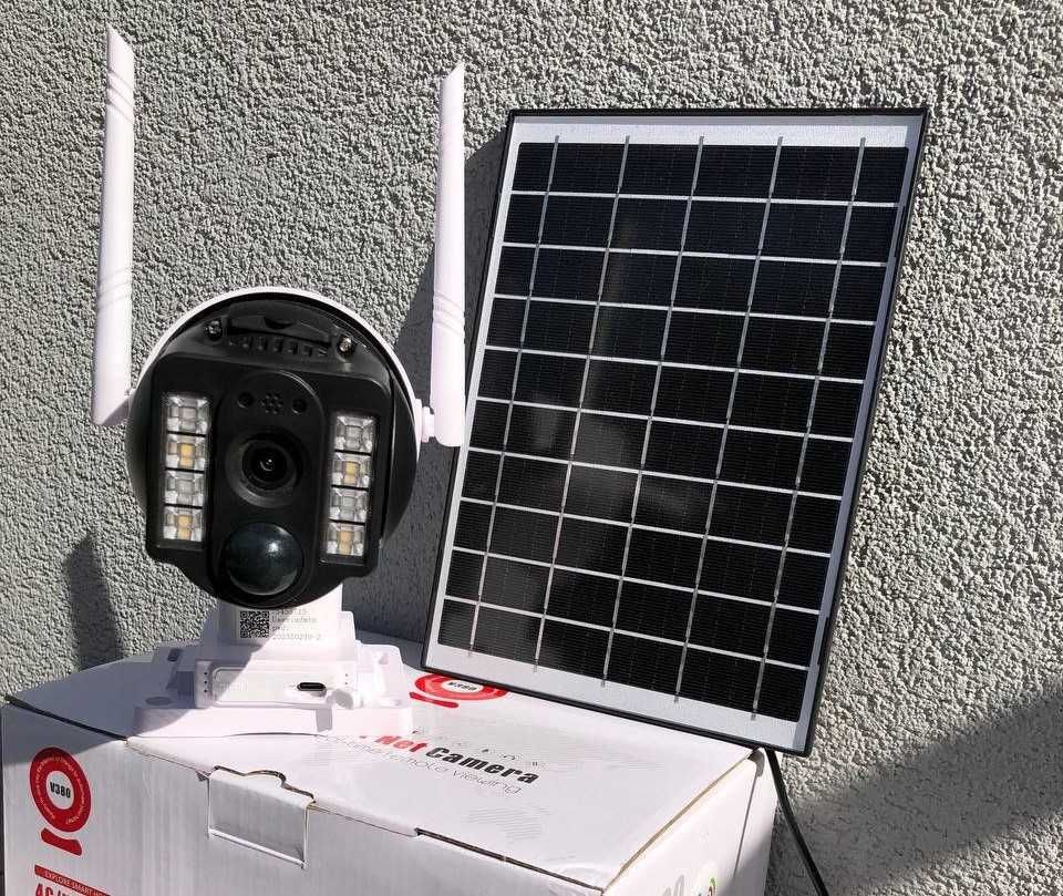 Автономна ip 4g wifi камера відеонагляду fullhd сонячна панель