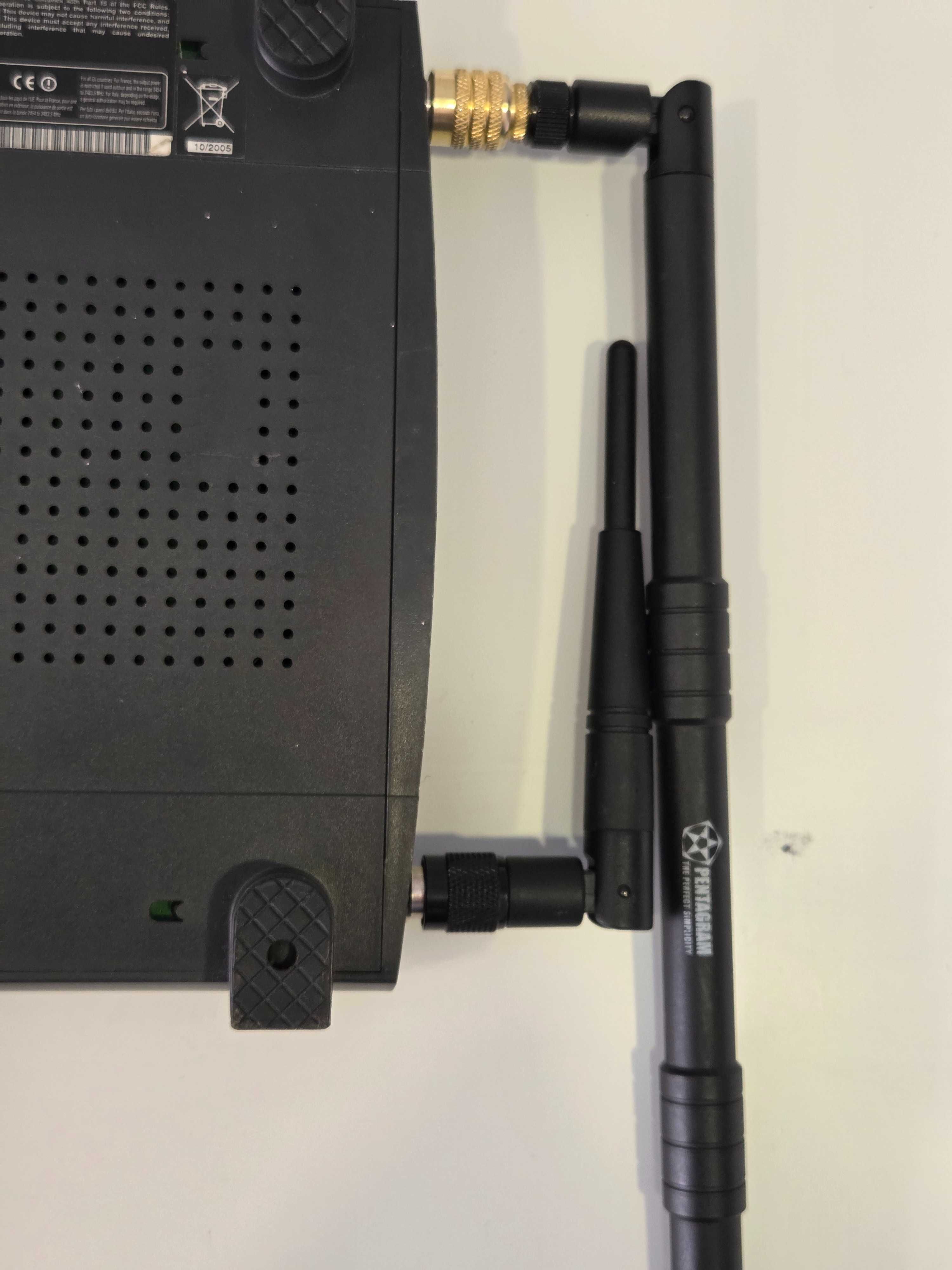 Router LINKSYS WRT54GD v.4 Tomato + antena 9dBi
