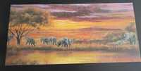 Puzzle Triptychon-Puzzle 3x500 Abendsonne in Afrika