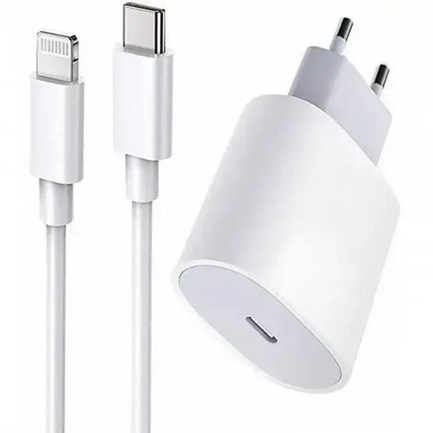 Комплект быстрой зарядки iPhone зарядка Type C 20W Lightning айфона