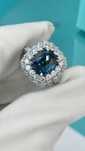 Кольцо в стиле Tiffany натуральным Сапфиром