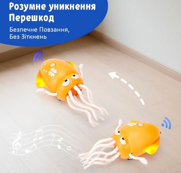 SQUID Танцюючий Кальмар Восьминіг Інтерактивна Музична Іграшка Опт/Роз