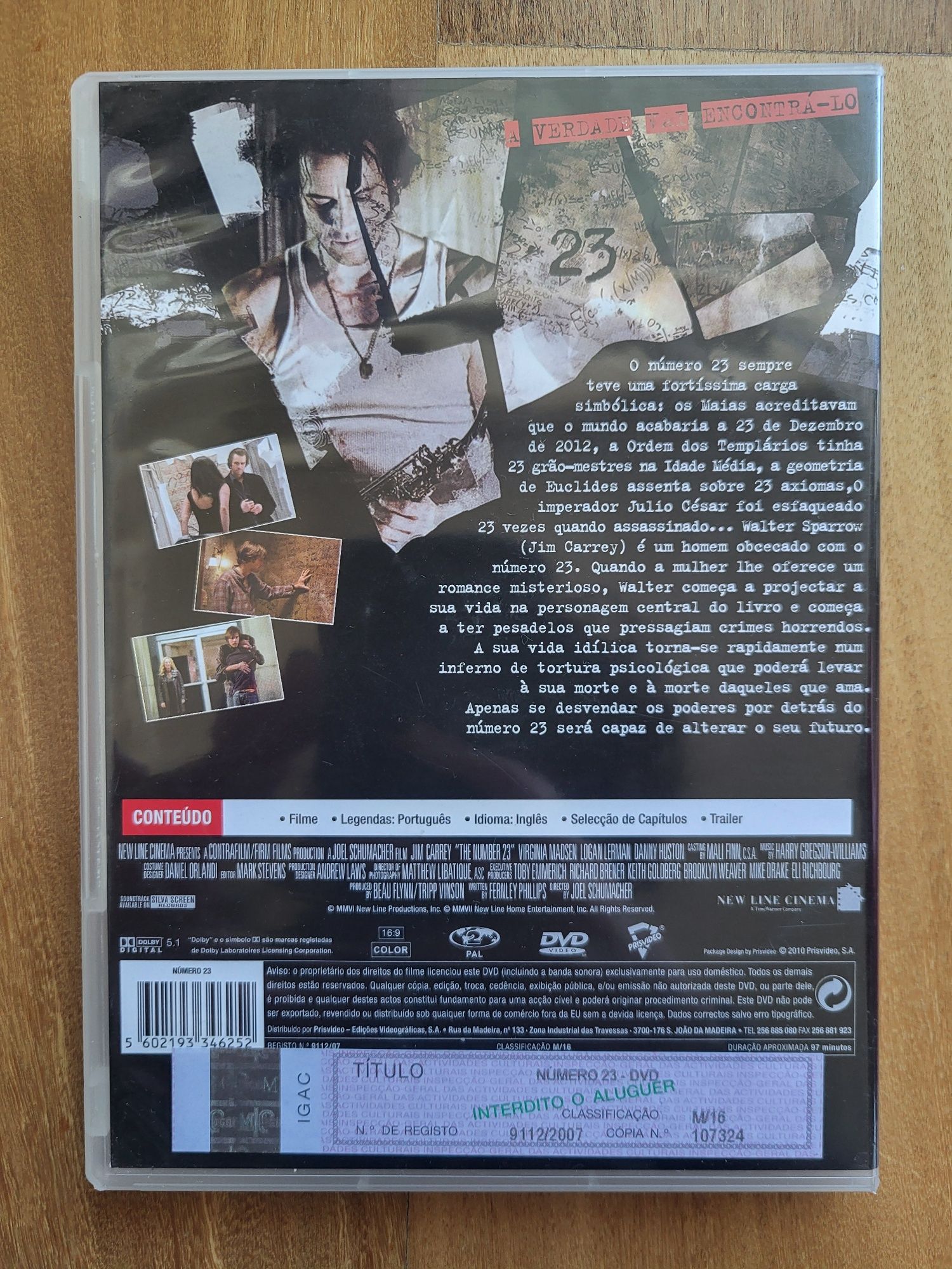 Filme DVD | Número 23 - The Number 23 (Novo)