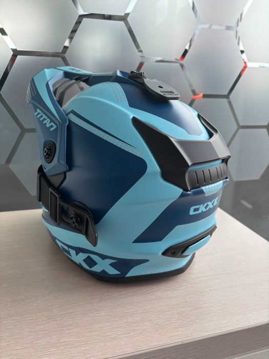 Kask CKX Titan Niebieski Enduro/ATV Skuter śnieżny