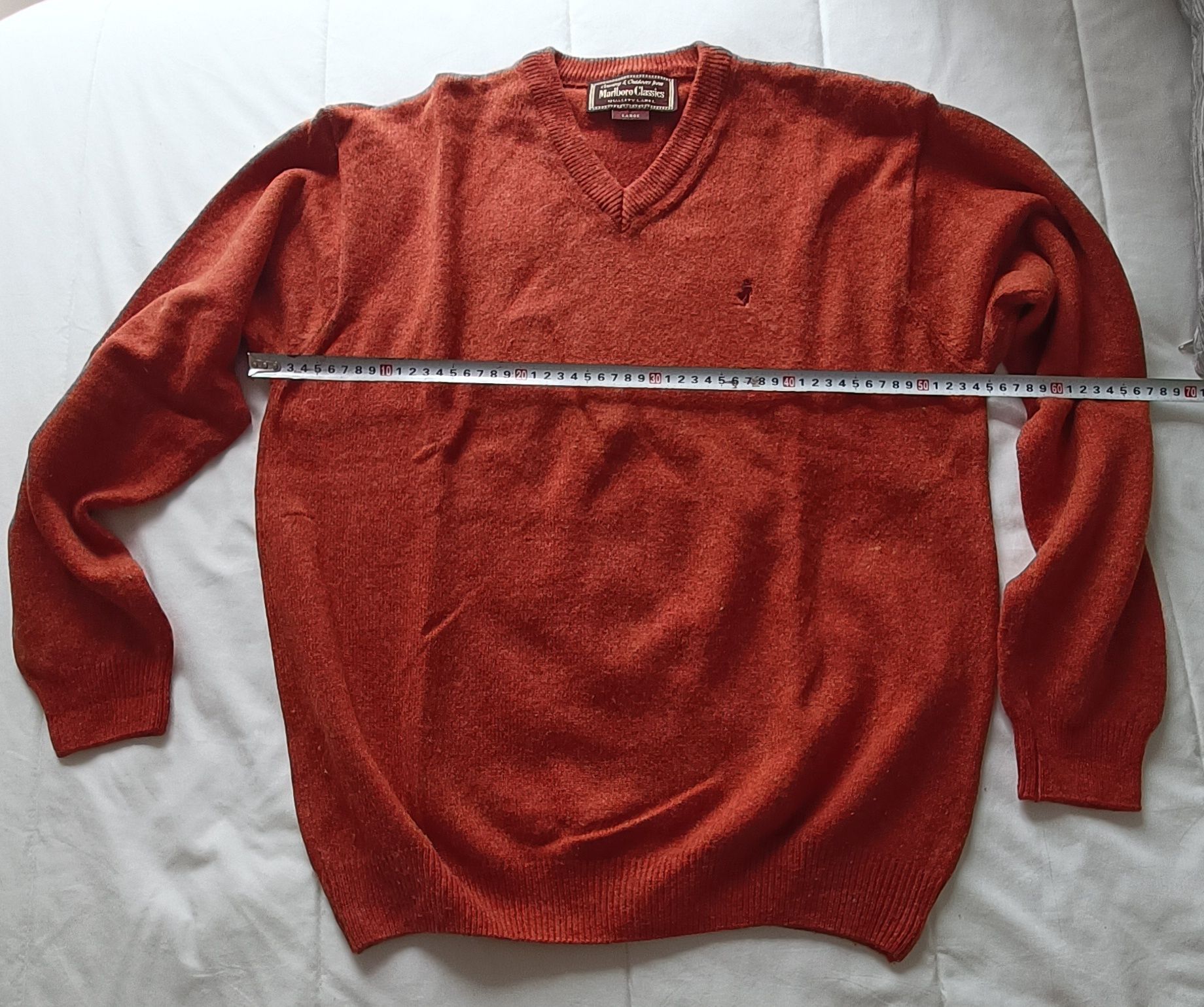Camisola gola em V Marlboro