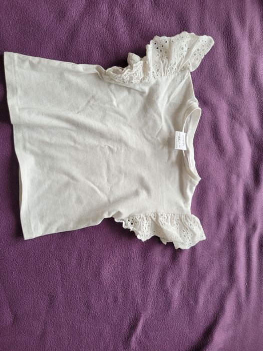 Bluzeczka białą dla dziewczynki