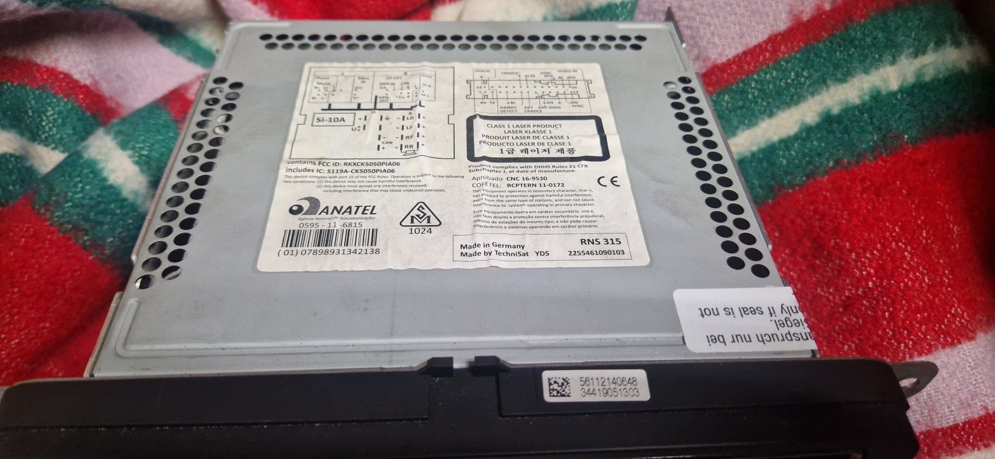 Radio Vw Rns 315 dotykowe  oryginalne z kodem