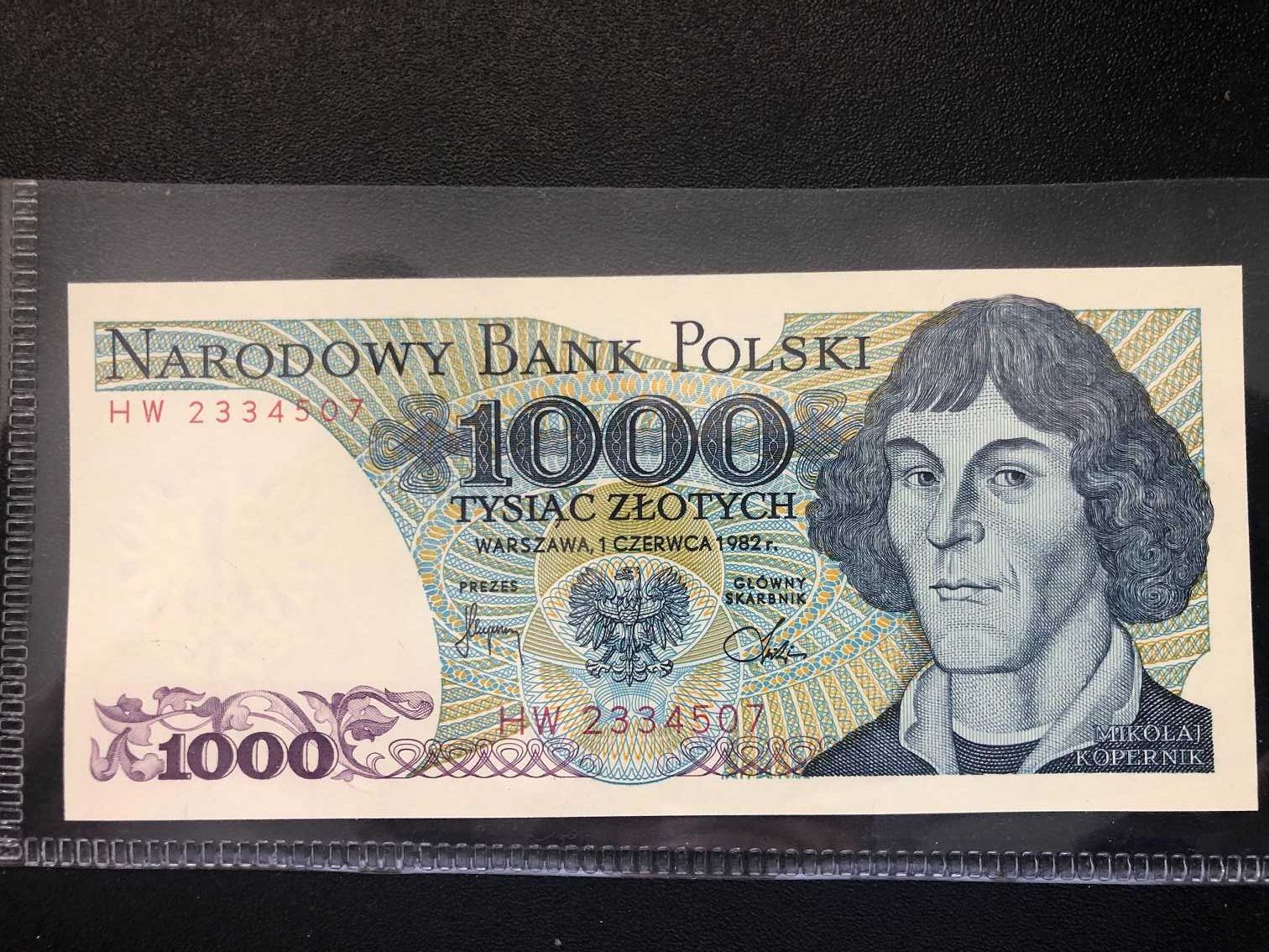 1000 złotych 1982 HW 1 czerwca 1982 r.