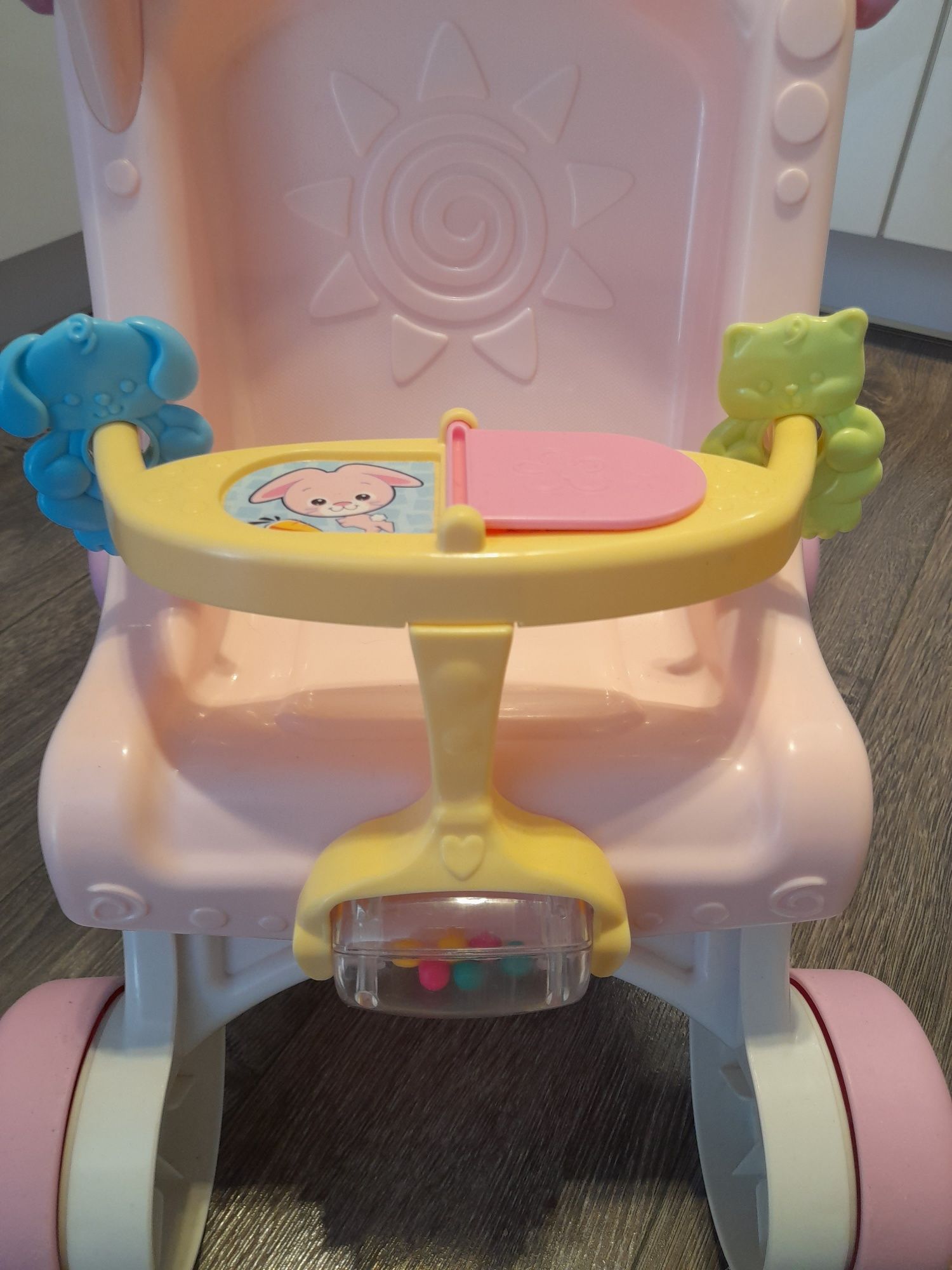 Wózek pchacz Fisher Price dla lalek 3w1 pozytywka