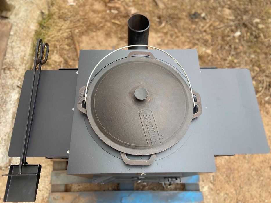 Піч під казан 5 мм, діаметр 46 см, з набірними кільцями та столиками