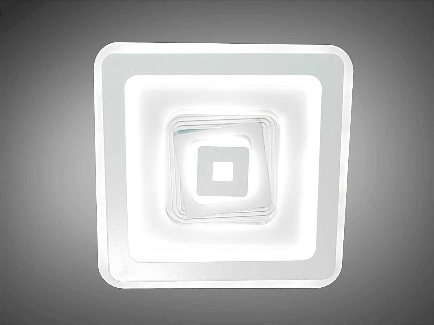 Світлодіодний світильник  з пультом LED диммер квадрат потолочный A019