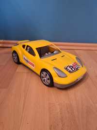 Żółty samochód wyścigowy 36 cm zabawka CE stan bdb