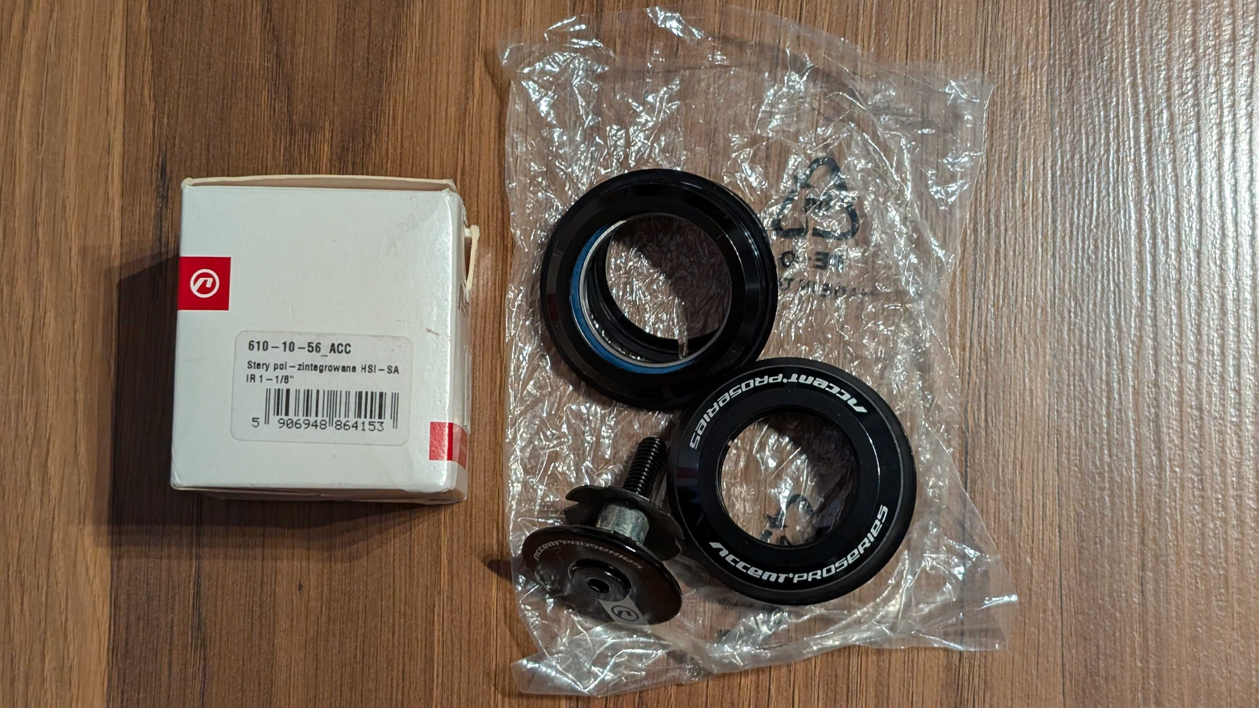 Stery rowerowe Accent ProSeries półzintegrowane HSI 1-1/8" Nowe!